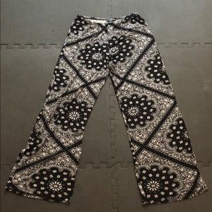 FESTIVAL PANTS | Paisley Cotton black/white pants
